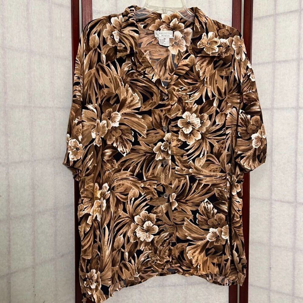 EVAN PICONE‎ FLORAL BUTTON DOWN WOMAN 20W
